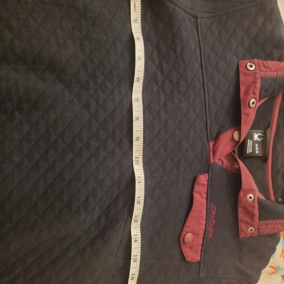 Spyder pink and black 1/4 button up - Picture 6 of 9